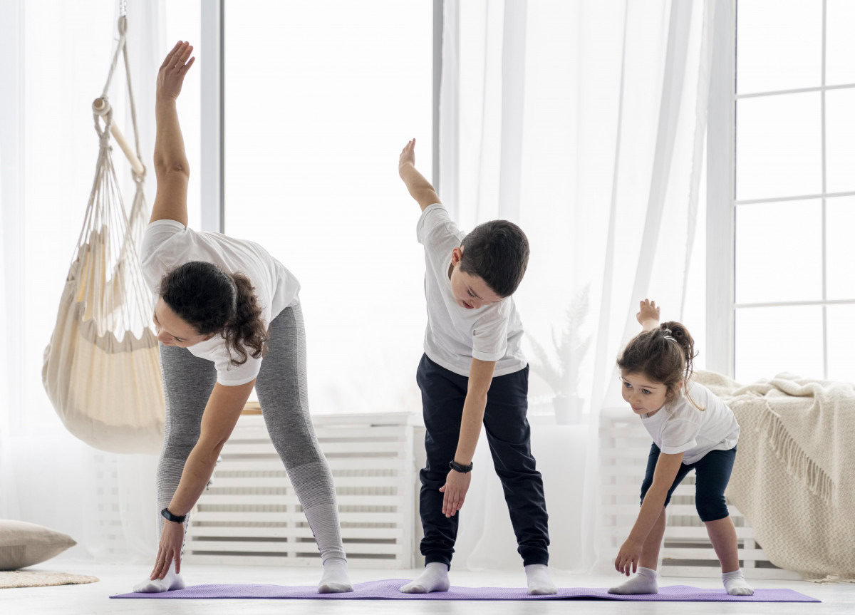 pilates family fun adult kids health life