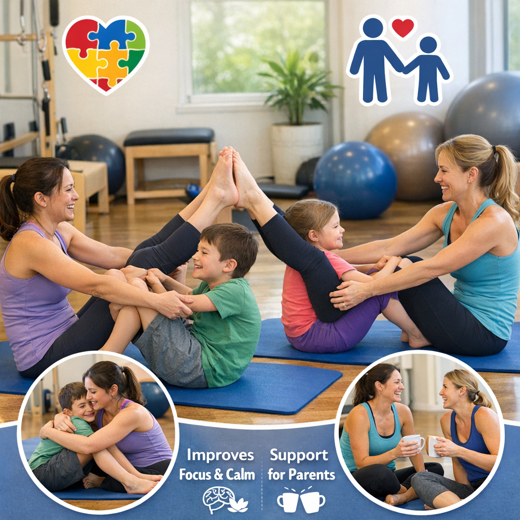 about pilates and benefits to autistic children and their parents